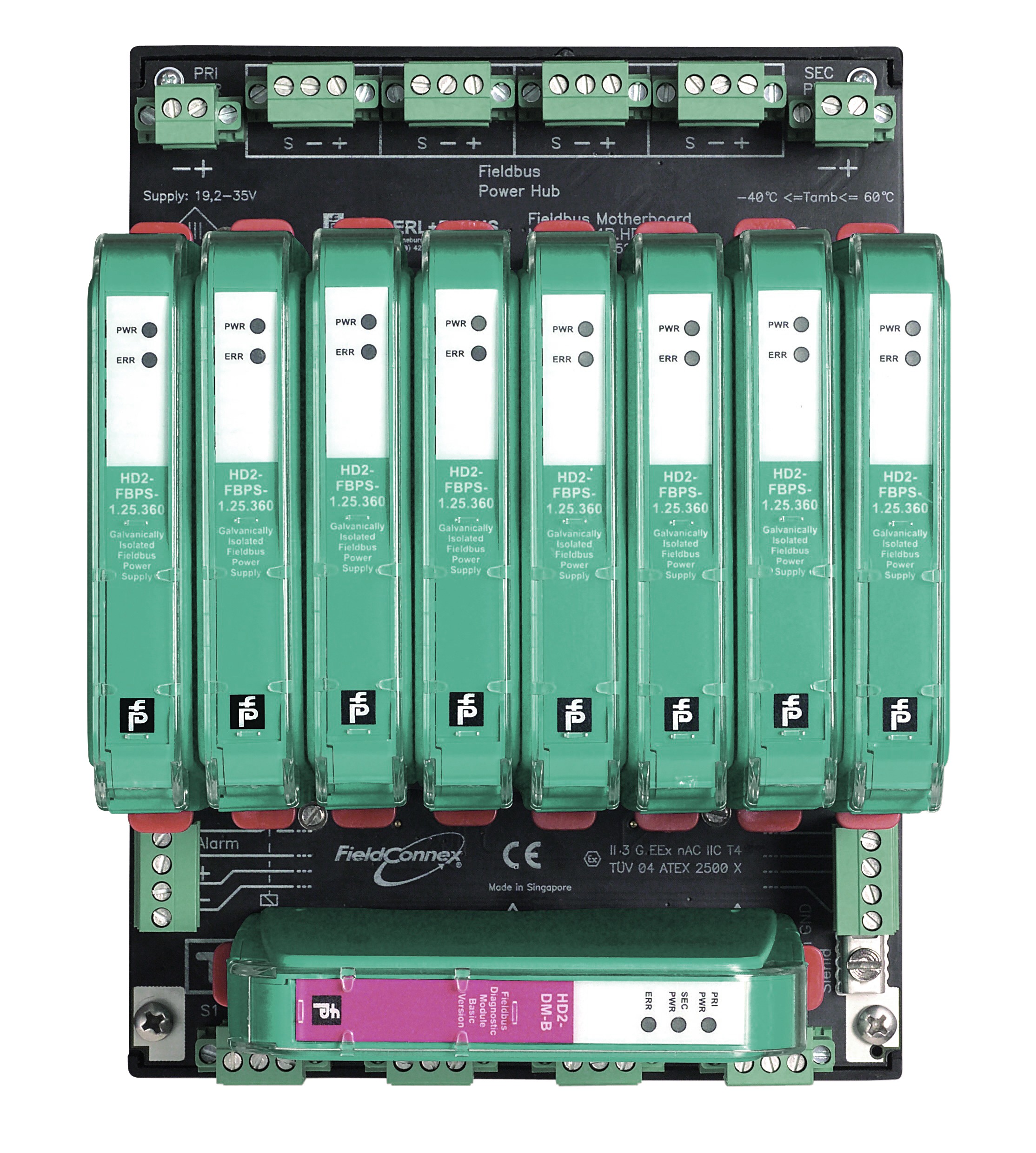 Kompaktowy system zasilania typu Power Hub o prądzie 500 mA na 1